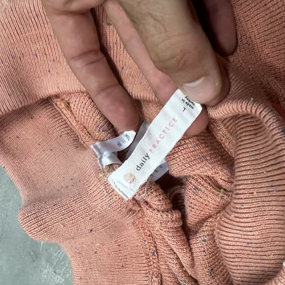 Anthropologie Daily Practice Pink Speckled Sweatpants Size Large - Picture 5 of 9